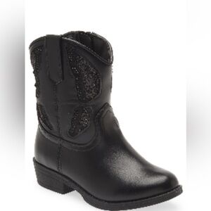 Steve Madden Rhinestone Butterfly Western Boot Little Kid/Big Kid Size 3